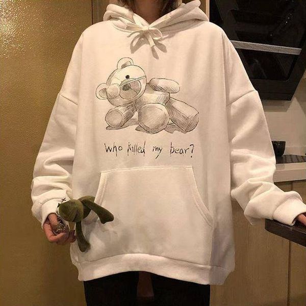 women's hoodies & sweatshirts missky women sweatshirt streetwear thicken printing cartoon bear loose lazy long sleeve pullover female, Black
women's hoodies & sweatshirts missky women sweatshirt streetwear thicken printing cartoon bear loose lazy long sleeve pullover female, Black