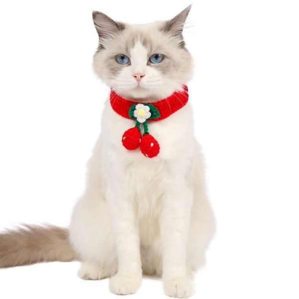 cat costumes pet handmade crochet knitted wool cherry cute dog collar bib adjustable accessories flower necklace kitten
cat costumes pet handmade crochet knitted wool cherry cute dog collar bib adjustable accessories flower necklace kitten