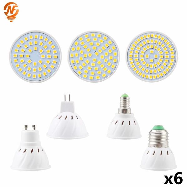 bulbs 6pcs/lot led spot lamp bulb ac 220v 110v e27 gu10 mr16 e14 spotlight 48/60/80 leds light for kitchen home decor lighting
bulbs 6pcs/lot led spot lamp bulb ac 220v 110v e27 gu10 mr16 e14 spotlight 48/60/80 leds light for kitchen home decor lighting