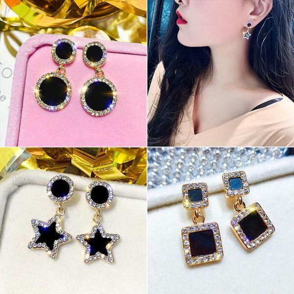 dangle & chandelier 2021 brand design black drop oil earings fashion jewelry earrings generous simple gifts korean for women., Silver
dangle & chandelier 2021 brand design black drop oil earings fashion jewelry earrings generous simple gifts korean for women., Silver