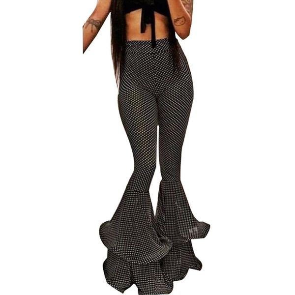women's pants & capris slim flare temperament wild black milk silk fabric ruffle design elegant high waist, Black;white
women's pants & capris slim flare temperament wild black milk silk fabric ruffle design elegant high waist, Black;white