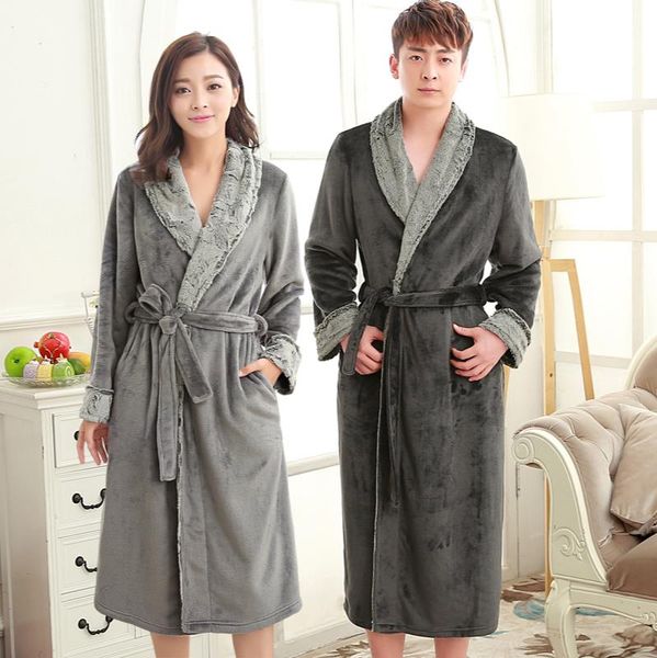 lovers luxury fur soft coral fleece long warm lounge bathrobe women men winter thermal dressing gown femme kimono bath robes women's sl, Black;red
lovers luxury fur soft coral fleece long warm lounge bathrobe women men winter thermal dressing gown femme kimono bath robes women's sl, Black;red
