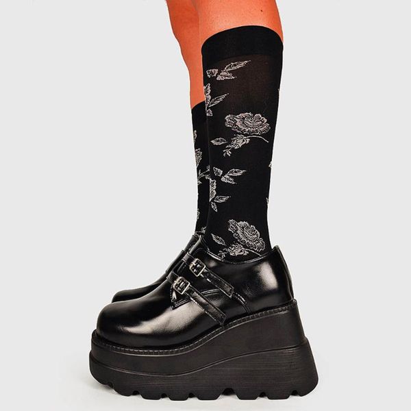 for dropship 2021 female thick bottom pumps high wedges platform buckle women cool punk shoes woman dress, Black
for dropship 2021 female thick bottom pumps high wedges platform buckle women cool punk shoes woman dress, Black