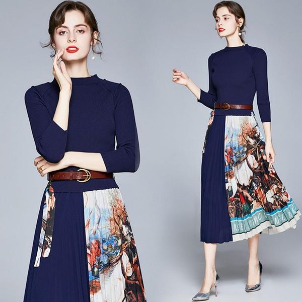 casual dresses 2021autumn winter elegant knitted patchwork pleated midi dress women long sleeve retro printing, Black;gray
casual dresses 2021autumn winter elegant knitted patchwork pleated midi dress women long sleeve retro printing, Black;gray