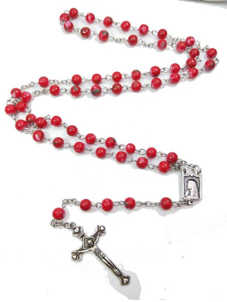 collier chapelet crucifix catholique perles rouges chapelet statue amère fournitures religieuses chrétiennes, Silver
collier chapelet crucifix catholique perles rouges chapelet statue amère fournitures religieuses chrétiennes, Silver
