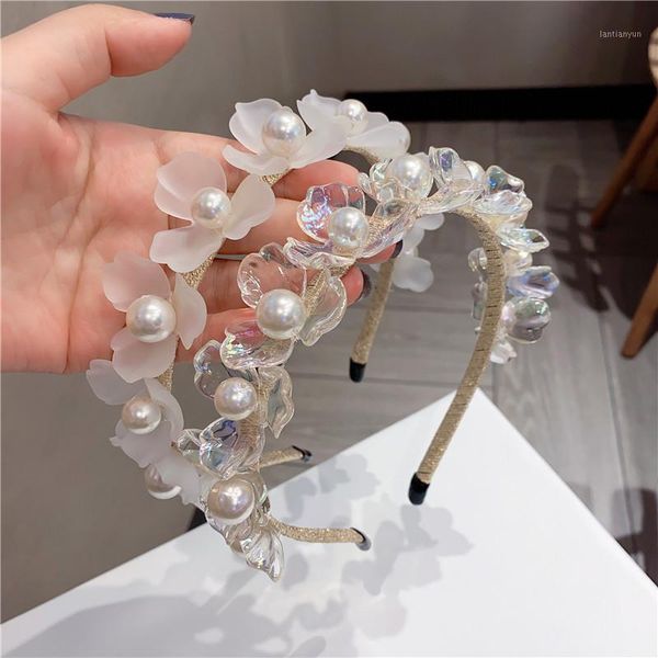 korea whitetransparent flower pearl hairband women sweet all match headbands street girls hair accessories princess headwear1
korea whitetransparent flower pearl hairband women sweet all match headbands street girls hair accessories princess headwear1