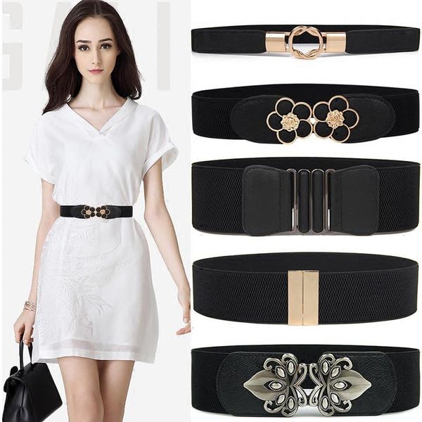 belts for women black waist elastic ladies band round buckle decoration coat sweater fashion dress rice white, Black;brown
belts for women black waist elastic ladies band round buckle decoration coat sweater fashion dress rice white, Black;brown
