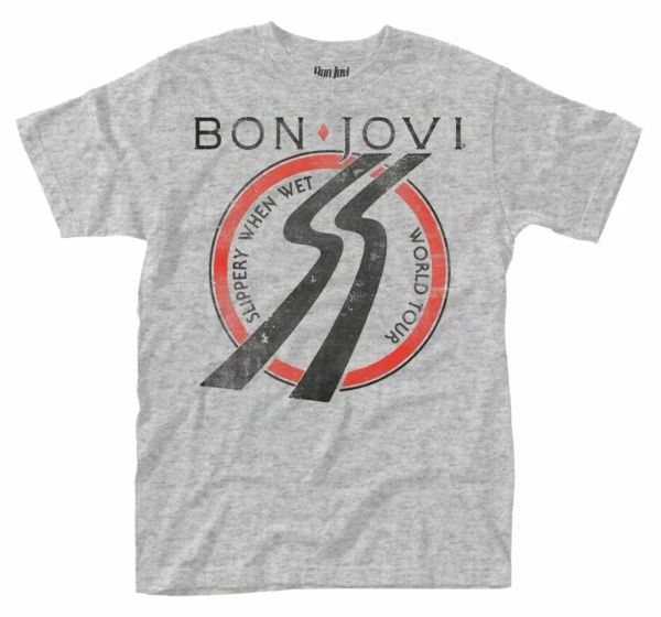 Bon Jovi T Shirt Slippery When Wet Tour Official Grey Mens Unisex Tee Rock New, White;black
Bon Jovi T Shirt Slippery When Wet Tour Official Grey Mens Unisex Tee Rock New, White;black