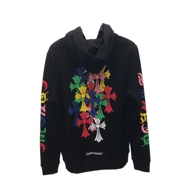 ch2021ss autumn and winter new heavy industry color sanskrit letter embroidery hooded loose men's women's same sweater, Black
ch2021ss autumn and winter new heavy industry color sanskrit letter embroidery hooded loose men's women's same sweater, Black