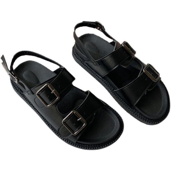 sandals smile circle summer women flats platform shoes fashion casual metal buckle soft bottom ladies, Black
sandals smile circle summer women flats platform shoes fashion casual metal buckle soft bottom ladies, Black