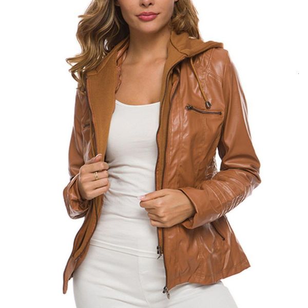 women's jackets fashion women autumn faux leather long sleeve hooded zipper motorcycle jacket 74yp, Black;brown
women's jackets fashion women autumn faux leather long sleeve hooded zipper motorcycle jacket 74yp, Black;brown