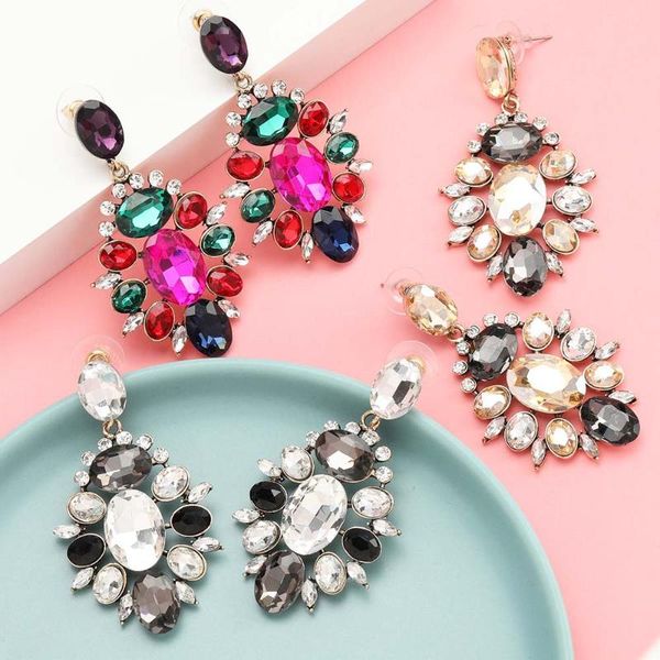 colorful flower big brand design luxury starburst pendant crystal drop earrings gem statement jewelry dangle & chandelier, Silver
colorful flower big brand design luxury starburst pendant crystal drop earrings gem statement jewelry dangle & chandelier, Silver