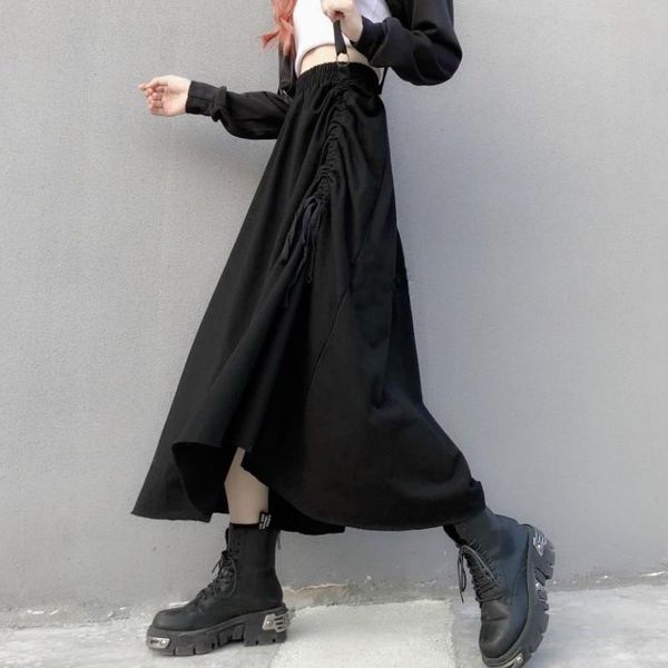 long black gothic skirt women autumn streetwear y2k harajuku bandage loose designer korean skirts fall 2021 clothing
long black gothic skirt women autumn streetwear y2k harajuku bandage loose designer korean skirts fall 2021 clothing