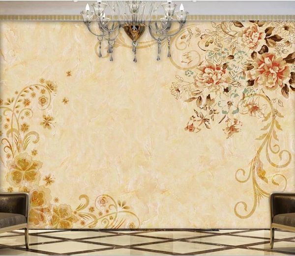 large-scale custom mural hand-painted pastoral flowers simple european wallpaper wall covering wallpapers
large-scale custom mural hand-painted pastoral flowers simple european wallpaper wall covering wallpapers
