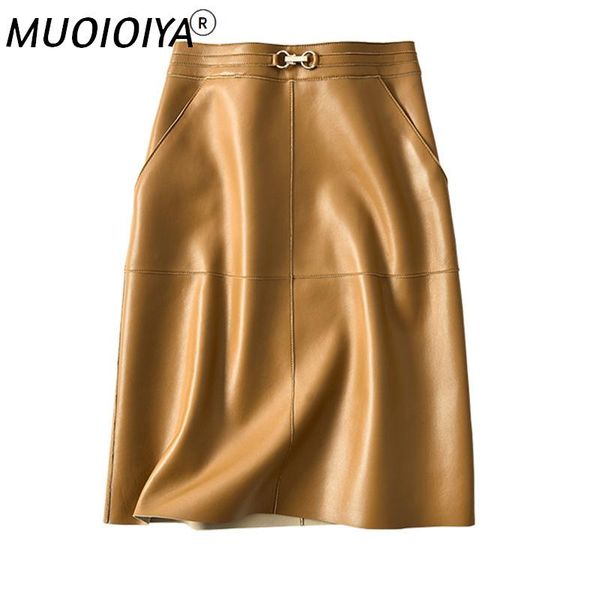 skirts genuine leather skirt women high waist real natural skeepskin fashion elegant office lady work wear midi a-line plus size, Black
skirts genuine leather skirt women high waist real natural skeepskin fashion elegant office lady work wear midi a-line plus size, Black