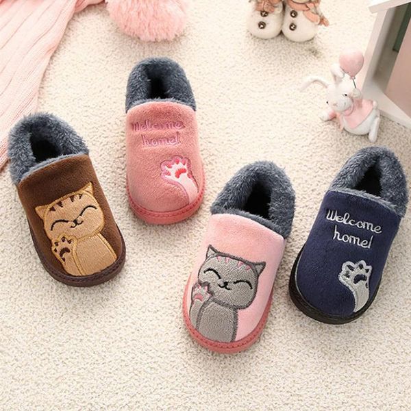 kids baby boys girls winter slippers cartoon cat non-slip home indoors shoes soft comfortable slipper, Black;grey
kids baby boys girls winter slippers cartoon cat non-slip home indoors shoes soft comfortable slipper, Black;grey