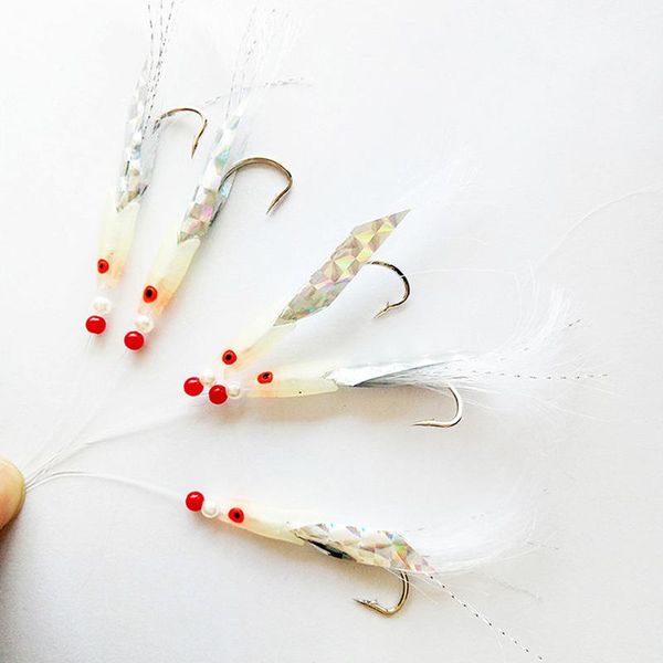 5pcs outdoor barbed luminous tackle bass durable head accessories portable artificial mackerel feathers sea fishing hooks
5pcs outdoor barbed luminous tackle bass durable head accessories portable artificial mackerel feathers sea fishing hooks