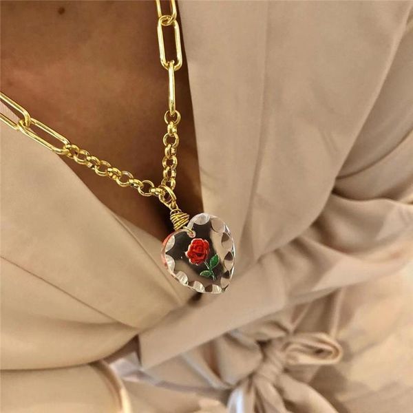 chokers kpop vintage transparent flower chain necklace for women wedding jewelry korean fashion 2021, Golden;silver
chokers kpop vintage transparent flower chain necklace for women wedding jewelry korean fashion 2021, Golden;silver