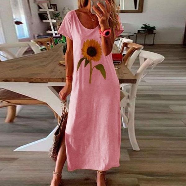 casual dresses women sunflower print pencil dress 2021 ladies side slit beach long summer o neck loose oversized sundress 5xl, Black;gray
casual dresses women sunflower print pencil dress 2021 ladies side slit beach long summer o neck loose oversized sundress 5xl, Black;gray
