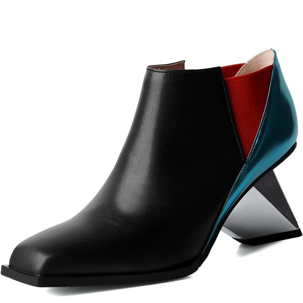 spring autumn fashion ankle modern boot women shoes high heel genuine leather shoes black boot female shoes strange style a273
spring autumn fashion ankle modern boot women shoes high heel genuine leather shoes black boot female shoes strange style a273