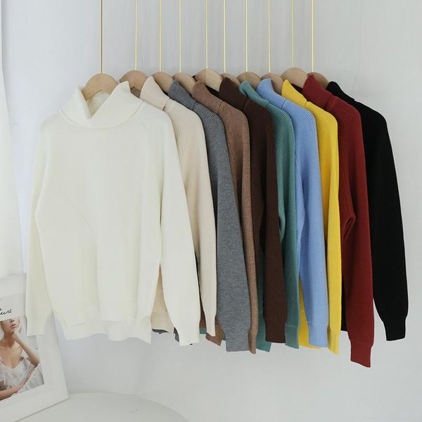 women's sweaters solid pullover sweater for women casual office turtleneck lady hem split batwing sleeve loose base sueter, White;black
women's sweaters solid pullover sweater for women casual office turtleneck lady hem split batwing sleeve loose base sueter, White;black