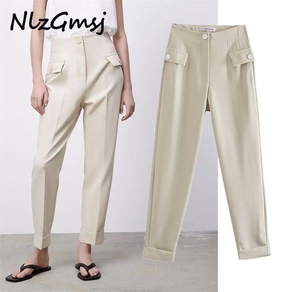 nlzgmsj pant chic side pockets straight vintage high waist zipper button fly female trousers mujer 04 210628, Black;white
nlzgmsj pant chic side pockets straight vintage high waist zipper button fly female trousers mujer 04 210628, Black;white