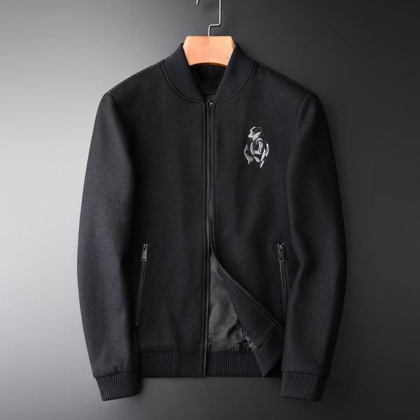 men's jackets classic wool men shirt luxury baseball collar fashion embroidery mens and coats trend slim for size 4xl, Black;brown
men's jackets classic wool men shirt luxury baseball collar fashion embroidery mens and coats trend slim for size 4xl, Black;brown