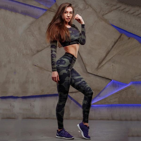 gym clothing gymystar camouflage long sleeves tees&leggings sports suits spring/autumn/winter yoga two-piece for women, White;black
gym clothing gymystar camouflage long sleeves tees&leggings sports suits spring/autumn/winter yoga two-piece for women, White;black