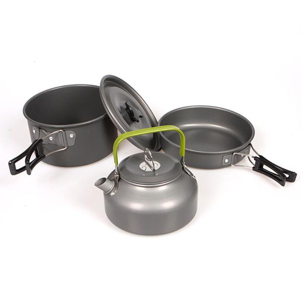 camp kitchen 3pcs camping hiking picnic cookware cook cooking pot teapot set aluminum outdoor non-stick for two or three people
camp kitchen 3pcs camping hiking picnic cookware cook cooking pot teapot set aluminum outdoor non-stick for two or three people