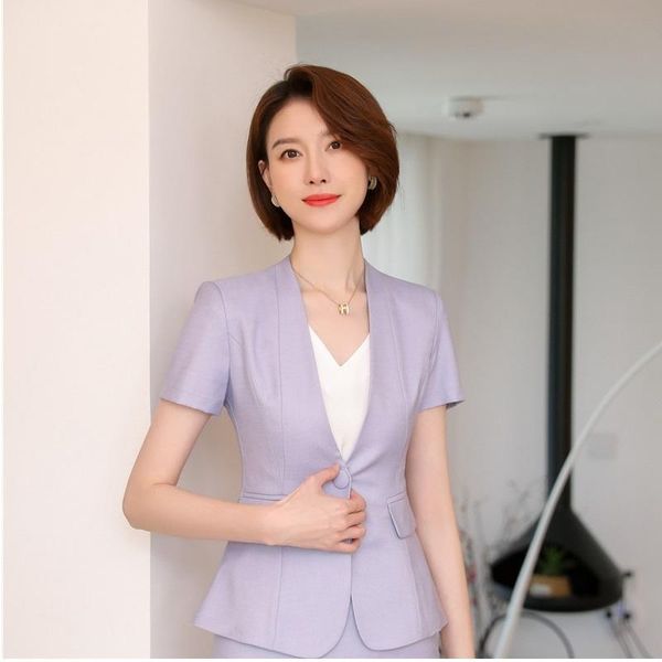 women's suits & blazers 2021 jacket v-neck short sleeve novelty purple coat ol styles summer for women ladies office blazer outwear, White;black
women's suits & blazers 2021 jacket v-neck short sleeve novelty purple coat ol styles summer for women ladies office blazer outwear, White;black