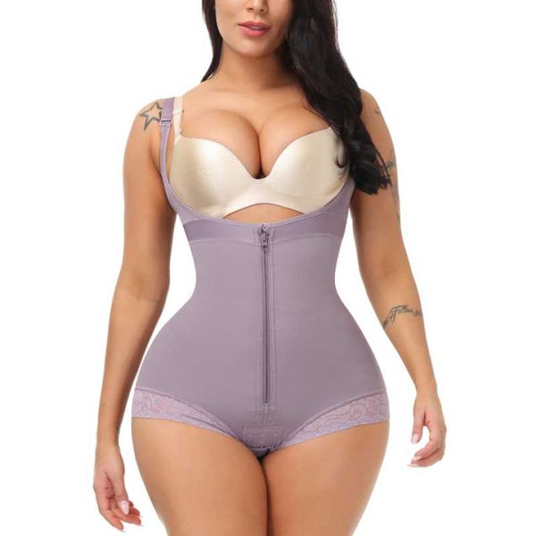 women's shapers lace bodysuit firm control bulifter adjustable hook and eye open crotch compression women shapewear, Black;white
women's shapers lace bodysuit firm control bulifter adjustable hook and eye open crotch compression women shapewear, Black;white