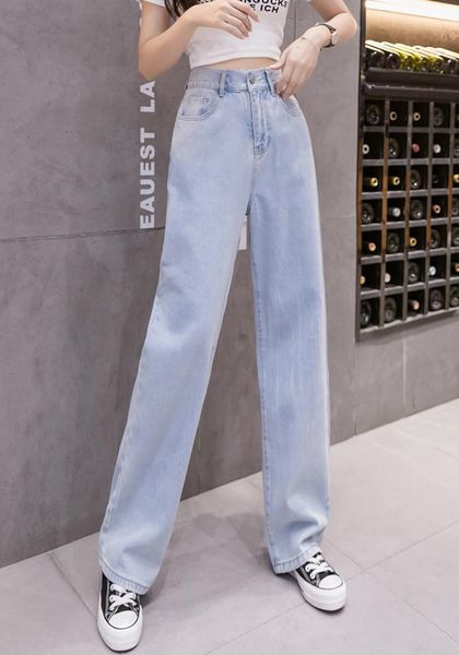 women's jeans wide leg women long solid vintage elegant all-match casual womens trousers korean style ladies harajuku chic fashion dail, Blue
women's jeans wide leg women long solid vintage elegant all-match casual womens trousers korean style ladies harajuku chic fashion dail, Blue