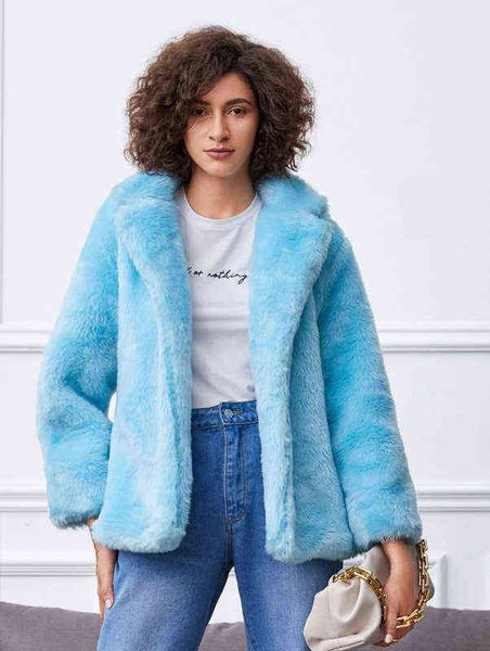 mid winter imitation fur women's blue waistless lapel korean fur grass coat 211207, Black
mid winter imitation fur women's blue waistless lapel korean fur grass coat 211207, Black