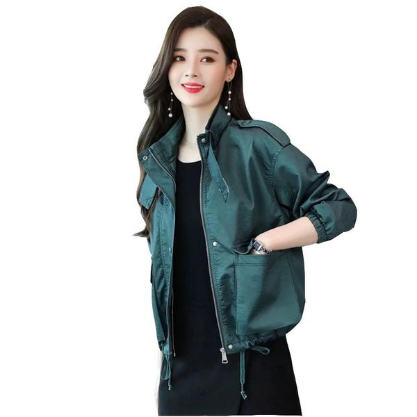 women's leather & faux autumn spring pu jacket short coat women fashion collar motorcycle suit thin section loose small tooling jackets, Black
women's leather & faux autumn spring pu jacket short coat women fashion collar motorcycle suit thin section loose small tooling jackets, Black