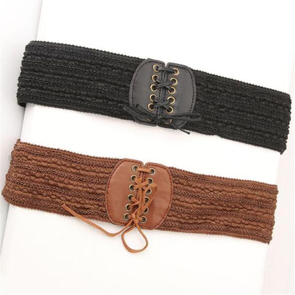 belts fashion female belt elastic cummerbunds imitation leather girdle women accessories wide waistband for wedding party, Black;brown
belts fashion female belt elastic cummerbunds imitation leather girdle women accessories wide waistband for wedding party, Black;brown