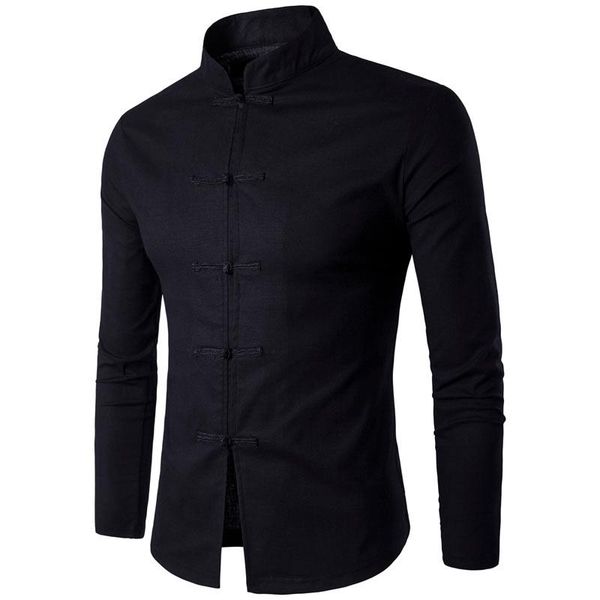 chinese traditional male tang suit spring men's long sleeve linen shirt solid color mandarin collar casual shirts, White;black
chinese traditional male tang suit spring men's long sleeve linen shirt solid color mandarin collar casual shirts, White;black