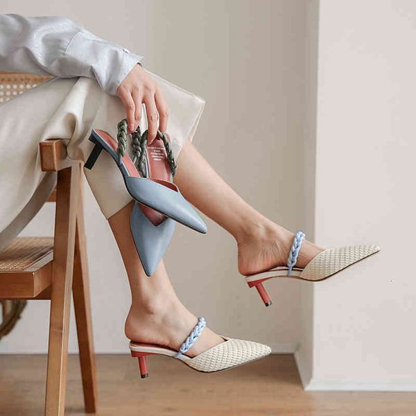 sandals women slippers heel pointed weave high-heeled shoes female temperament sandal summer zapatos de mujer o4yy, Black
sandals women slippers heel pointed weave high-heeled shoes female temperament sandal summer zapatos de mujer o4yy, Black