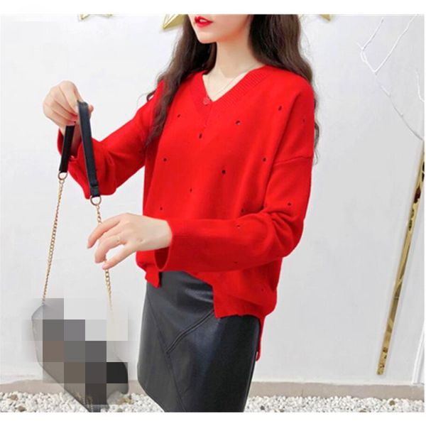 women's sweaters korean version of autumn and winter fashion leisure loophole loose sweater, White;black
women's sweaters korean version of autumn and winter fashion leisure loophole loose sweater, White;black