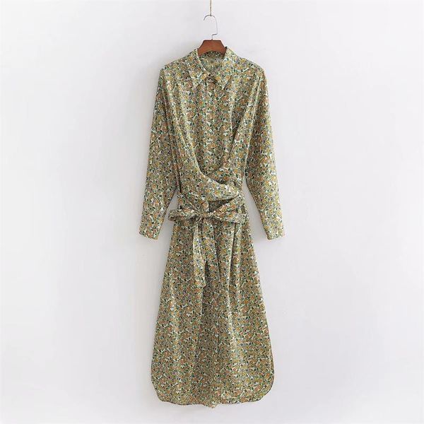 casual dresses 2021 spring women's lapel long sleeve midi front double belt design hem side split dress flower shirt, Black;gray
casual dresses 2021 spring women's lapel long sleeve midi front double belt design hem side split dress flower shirt, Black;gray