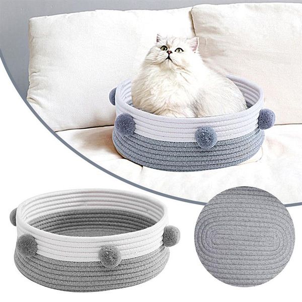 cat beds & furniture knitting pet dog bed kennel four seasons cotton rope nest scratch-resistant house basket products supplies
cat beds & furniture knitting pet dog bed kennel four seasons cotton rope nest scratch-resistant house basket products supplies
