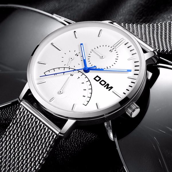 dom men watches luxury brand multi function mens sport quartz watch waterproof mesh belt business clock wrist watch m-511d-7m, Slivery;brown
dom men watches luxury brand multi function mens sport quartz watch waterproof mesh belt business clock wrist watch m-511d-7m, Slivery;brown