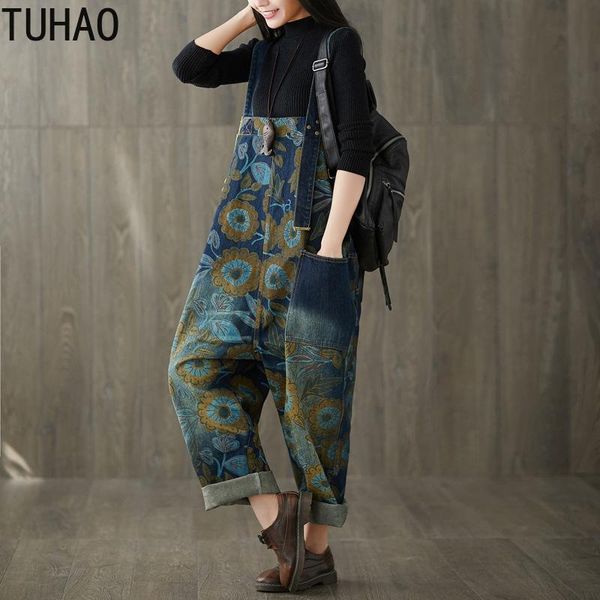 women's jeans tuhao plus size women summer vintage wide leg pants denim jumpsuit loose work jumpsuits romper retro print overalls llj, Blue
women's jeans tuhao plus size women summer vintage wide leg pants denim jumpsuit loose work jumpsuits romper retro print overalls llj, Blue