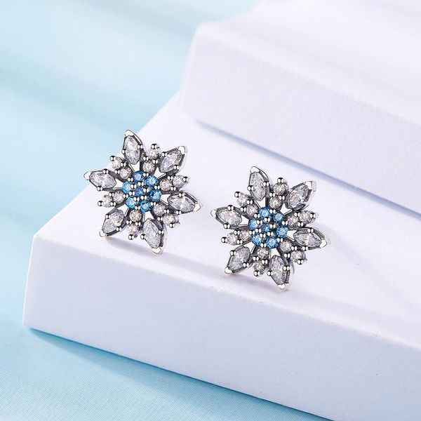 stud champagne flower earrings with blue zircon stone women birthday bijouterie 925-silver rose gold christmas jewelry gift, Golden;silver 
stud champagne flower earrings with blue zircon stone women birthday bijouterie 925-silver rose gold christmas jewelry gift, Golden;silver