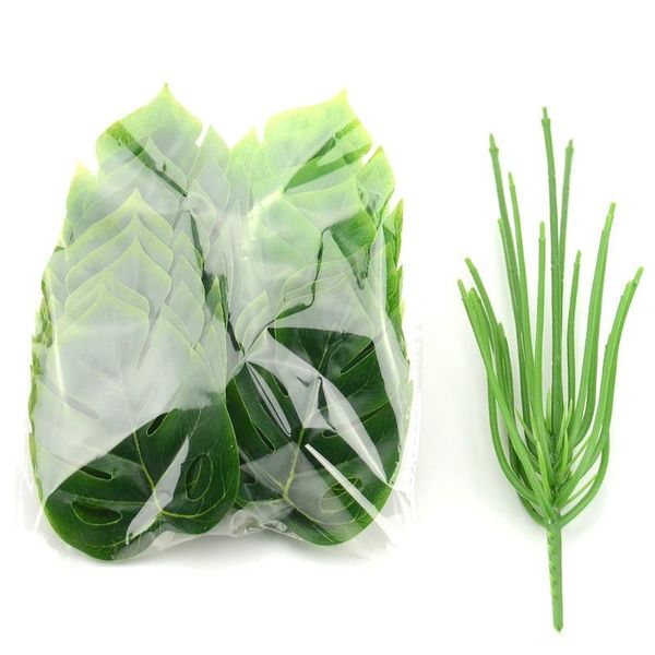 decorative flowers & wreaths 4 bouquet/18 leaves artificial silk palm monstera plant for hawaii luau party decorations beach wedding table d
decorative flowers & wreaths 4 bouquet/18 leaves artificial silk palm monstera plant for hawaii luau party decorations beach wedding table d