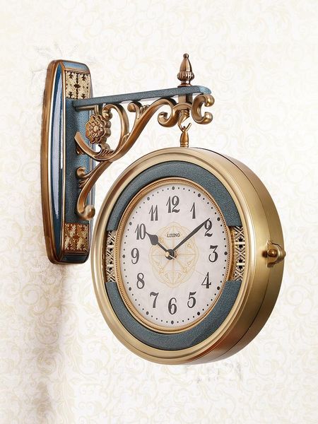wall clocks european large double-sided clock american creative silent living room modern simple north 50wc025
wall clocks european large double-sided clock american creative silent living room modern simple north 50wc025