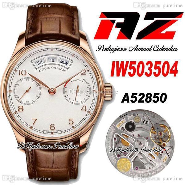 azf iw50350 annual calendar power reserve a52850 automatic mens watch 18k rose gold white dial number markers brown leather strap super edit, Slivery;brown
azf iw50350 annual calendar power reserve a52850 automatic mens watch 18k rose gold white dial number markers brown leather strap super edit, Slivery;brown