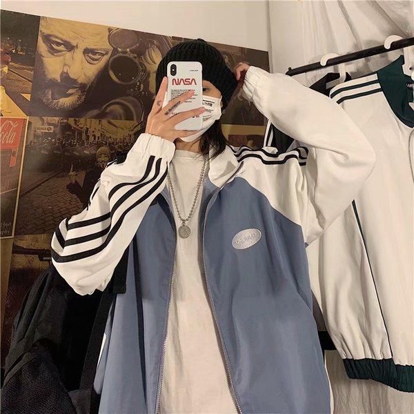 men's jackets sports jacket autumn tide brand loose spring and ins port style casual trend high street top, Black;brown
men's jackets sports jacket autumn tide brand loose spring and ins port style casual trend high street top, Black;brown