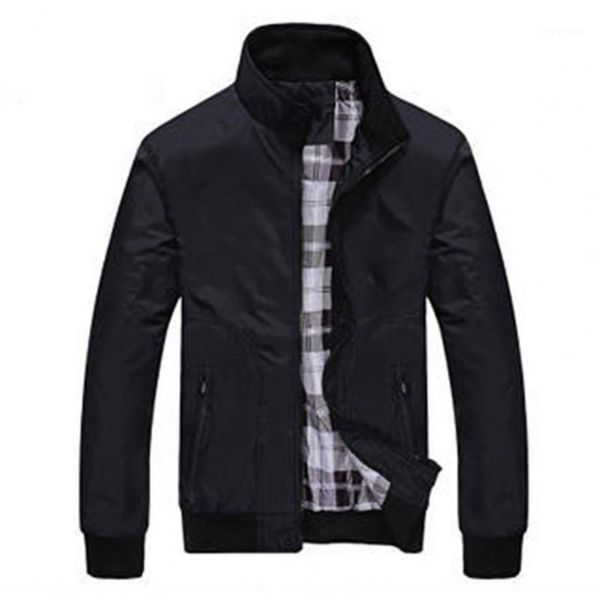men's jackets men coat solid color stand collar pockets elastic cuff spring jacket for daily wear, Black;brown
men's jackets men coat solid color stand collar pockets elastic cuff spring jacket for daily wear, Black;brown