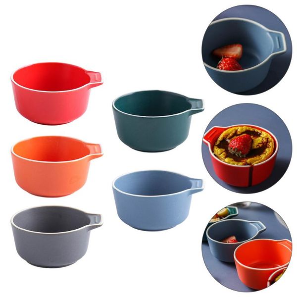 bowls 5pcs ceramic baking mousse pudding cups with single handle(mixed color)
bowls 5pcs ceramic baking mousse pudding cups with single handle(mixed color)