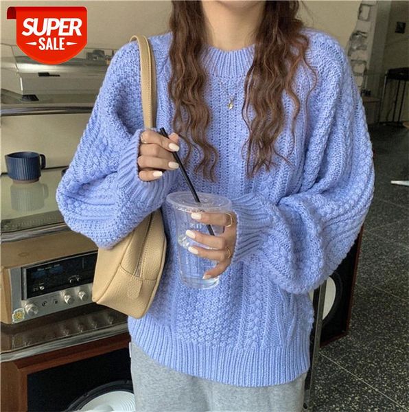 soft waxy twist sweater loose women retro lazy simple knitted foreign style hair #pe74, Black;gray
soft waxy twist sweater loose women retro lazy simple knitted foreign style hair #pe74, Black;gray